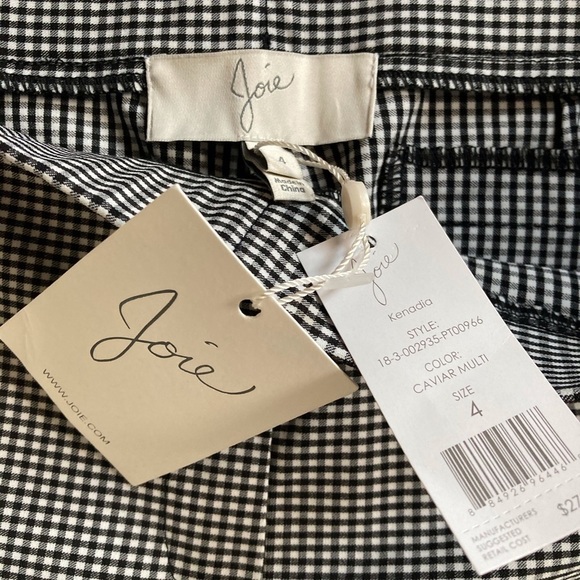 Joie Kenadia Checkered Pants NWT - Picture 5 of 8